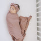 Dusty Rose Bamboo Stretch Swaddle