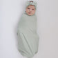 Sage Bamboo Hat OR Head Wrap Set