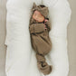 Cocoa Organic Cotton Ribbed Head Wrap