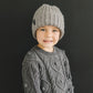 Grey Chunky Knit Beanie