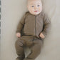 Cocoa Organic Cotton Ribbed Zipper