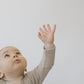 Oatmeal Organic Cotton Ribbed Zipper