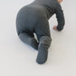 Charcoal Organic Cotton Ribbed Zipper