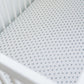 Cream Berry Muslin Crib Sheet