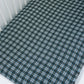 Navy Plaid Muslin Crib Sheet