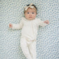 Cream Ribbed Bamboo Zipper