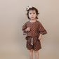 Shorts Set | Brown Polka Dots