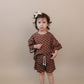 Shorts Set | Brown Polka Dots