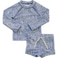 Blue Beach Long Sleeve Swim Set