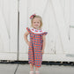 Flag Smocked Plaid Dress