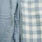 Dusty Blue Gingham Twin Muslin Quilt