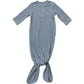 Heather Grey Ribbed Bamboo Knot Gown