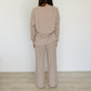 Womens Striped Loungewear Set