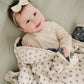 Navy Berry + Cream Berry Lace Muslin Quilt