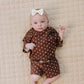 Shorts Set | Brown Polka Dots