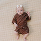 Shorts Set | Brown Polka Dots