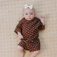 Shorts Set | Brown Polka Dots