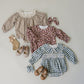 Blue Plaid Ruffle Collar Bubble Romper