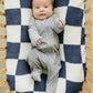 Heather Grey Ribbed Bamboo Zipper