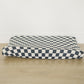 Charcoal Checkered Muslin Changing Pad Cover