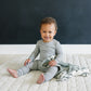 Heather Grey Ribbed Bamboo Cozy Set