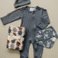 Western Aztec Muslin Swaddle Blanket