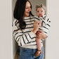 Navy Stripe Knit Sweater