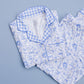 Bamboo Women's Pajamas| Blue Flowers