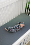 Navy Stripes Bamboo Stretch Crib Sheet