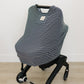 Navy Stripes Ribbed Bamboo Multi-Use Cover