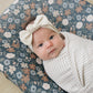 Midnight Floral Muslin Changing Pad Cover