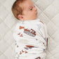 Construction Trucks Bamboo Stretch Swaddle