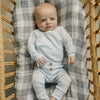 Blue Pointelle Layette Set