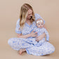 Bamboo Women's Pajamas| Blue Flowers