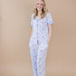 Bamboo Women's Pajamas| Blue Flowers