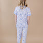 Bamboo Women's Pajamas| Blue Flowers