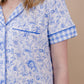 Bamboo Women's Pajamas| Blue Flowers