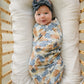 Paradise Palms Muslin Swaddle Blanket