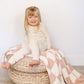 Pink Checkered Plush Blanket