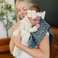 Navy Berry Muslin Burp Cloth