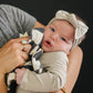 Charcoal Checkered Muslin Burp Cloth