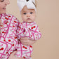 Bamboo Zip Romper | Cherry Bow