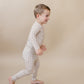 Bamboo Two Piece Set | Beige Gingham
