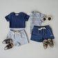 Navy Pocket Cotton Shorts