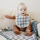 Vintage Plaid Classic Muslin Bib