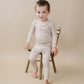 Bamboo Two Piece Set | Beige Gingham