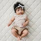 Tan Stripes Peplum Set