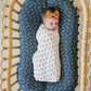 Cream Berry Muslin Swaddle Blanket