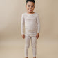 Bamboo Two Piece Set | Beige Gingham