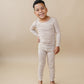 Bamboo Two Piece Set | Beige Gingham